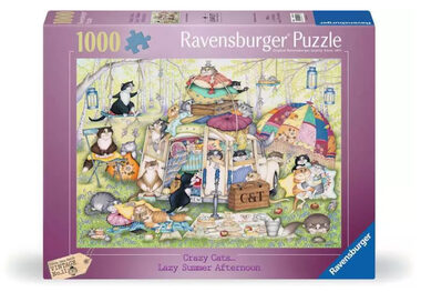 Ravensburger Das Leben der verrückten Katzen / 1000 Teile / ab 14 Jahren