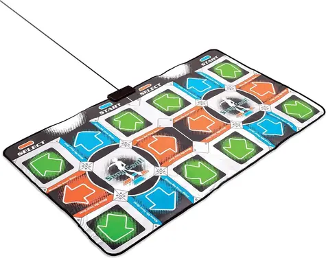 Mad Monkey Retro Tanzmatte für 2 Spieler / 110 Lieder / 9 Szenen 