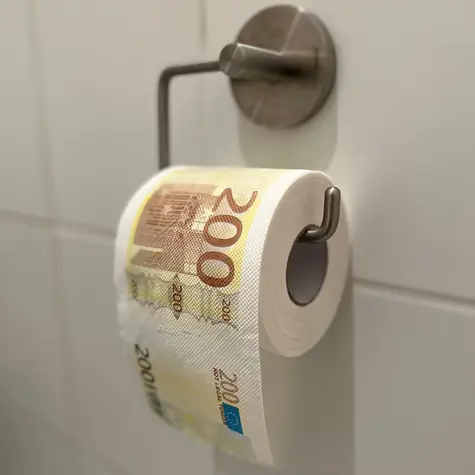 Mad Monkey Toilettenpapier - 200 Euro weiß 