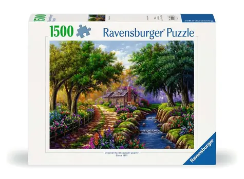 Ravensburger Häuschen am Fluss / 1500 Teile / ab 14 Jahren