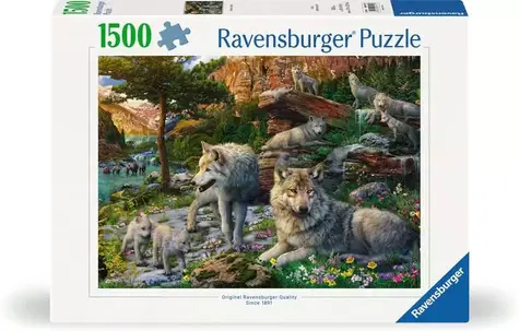 Ravensburger Frühlingswölfe / 1500 Teile / ab 14 Jahren