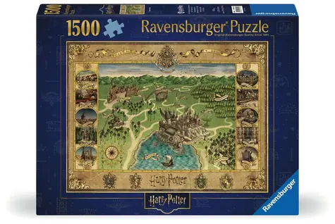 Ravensburger Harry Potter: Hogwarts-Karte - 1500 Teile / ab 14 Jahren