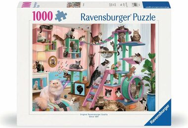 Ravensburger Katzentraumhaus / 1000 Teile / ab 14 Jahren