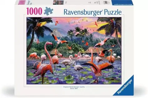 Ravensburger Rosa Flamingos / 1000 Stück / ab 14 Jahren