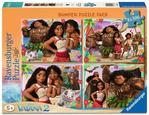Ravensburger Disney: Moana / 4x100 Teile / ab 5 Jahren