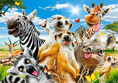 Castorland 53568 Afrikanisches Selfie / 500 Teile / ab 9 Jahren