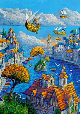 Castorland 53889 Art Collection: Hafen / 500 Teile / ab 9 Jahren