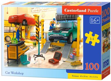 Castorland 111206 Autoservice / 100 Teile / ab 6 Jahren