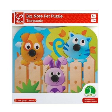 Hape Puzzle mit Griffen - Haustiere / ab 1 Jahr