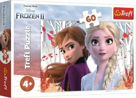 Trefl - Puzzle - Frozen 2: Die magische Welt von Anna und Elsa / 60 Teile / 33 x 22 cm / ab 4 Jahren