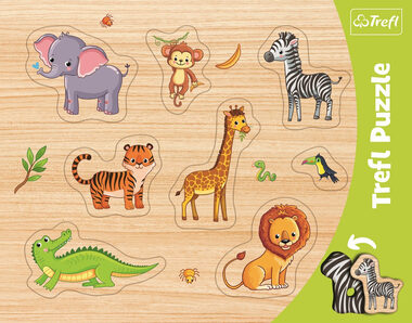 Trefl - Puzzle - Einlage: Safari / 37 x 29 cm / ab 3 Jahren