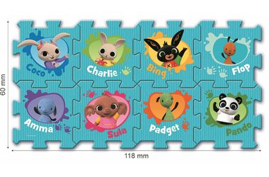 Trefl - Puzzle - Schaumstoffpuzzle Bing / 117 x 60 cm / 28,5 x 28,5 cm / ab 2 Jahren