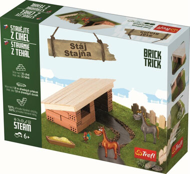 Trefl - Bausatz - BRICK TRICK Stable S / 30 Teile / ab 6 Jahren
