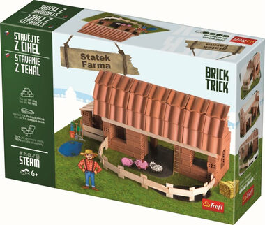 Trefl - Bausatz - BRICK TRICK Farmhouse XL / 130 Teile / ab 6 Jahren