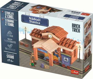 Trefl - Bausatz - BRICK TRICK Station XL / 160 Teile / ab 6 Jahren