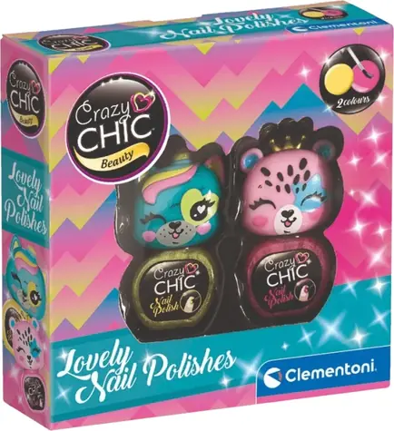 Clementoni Crazy CHIC Beauty: Nagellack-Set 3 / ab 6 Jahren