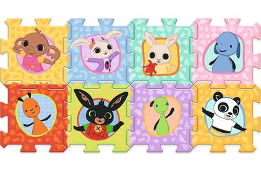 Trefl - Puzzle - Schaumstoffpuzzle Bing Rabbit and friends / 117 x 60 cm / 28,5 x 28,5 x 1,5 cm / ab 2 Jahren 