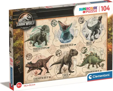 Clementoni PUZZLE Jurassic World / 104 Teile / ab 6 Jahren 