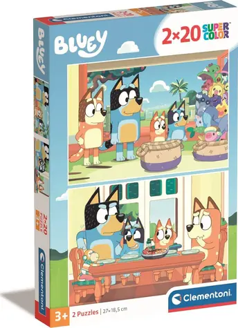 Clementoni PUZZLE Bluey / 2x20 Teile / ab 3 Jahren