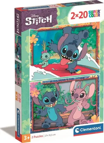 Clementoni PUZZLE Stitch / 2x20 Teile / ab 3 Jahren