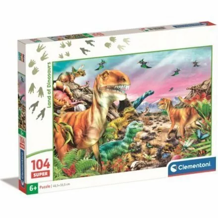 Clementoni PUZZLE Land der Dinosaurier / 104 Teile / ab 6 Jahren 