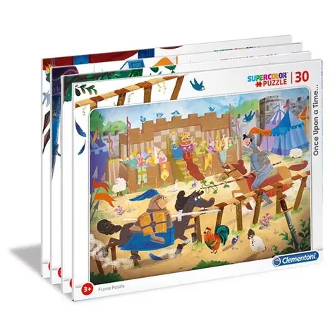 Clementoni PUZZLE Es war einmal: Der Prinz und der Drache / 30 Teile / ab 3 Jahren