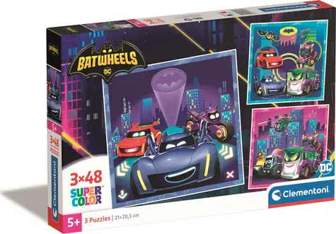 Clementoni PUZZLE Batwheels / 3x48 Teile / ab 5 Jahren