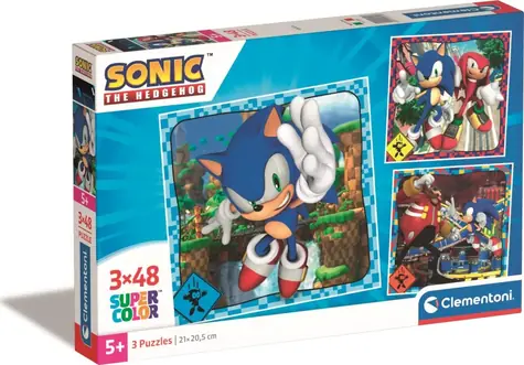 Clementoni PUZZLE Sonic / 3x48 Teile / ab 5 Jahren