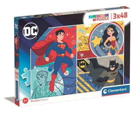 Clementoni PUZZLE DC Comics / 3x48 Teile / ab 5 Jahren