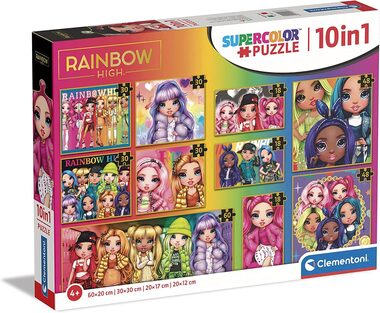 Clementoni PUZZLE Rainbow High 10in1 / 60 Teile / ab 4 Jahren