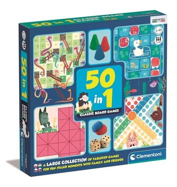Clementoni Klassisches Brettspiel-Set 50in1 / ab 3 Jahren
