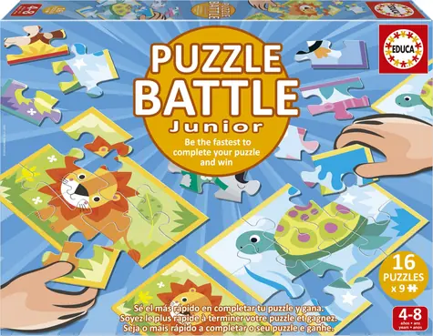 Educa Puzzle Kampftiere / 16x9 Teile / ab 4 Jahren 