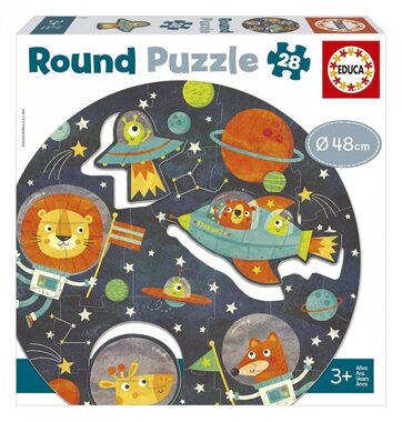 Educa Rundpuzzle Universum / 28 Teile / ab 3 Jahren