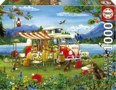 Educa Puzzle Camping / 1000 Teile / ab 14 Jahren