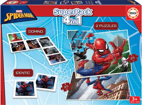 Educa Spiderman 4in1 Spielset / ab 3 Jahren