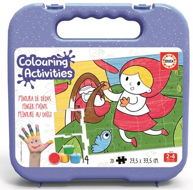 Educa Malpuzzle Rotkäppchen 20 Teile mit Farben / ab 2 Jahren