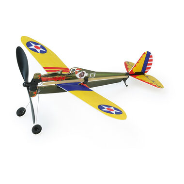 Vilac Flugzeugbausatz mit einziehbarem Propeller 1Stk grün / ab 6 Jahren