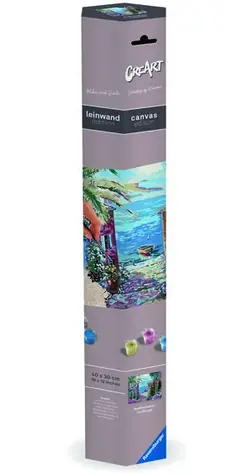 Ravensburger Creart Mediterrane Landschaft / Malerei auf Leinwand / ab 8 Jahren