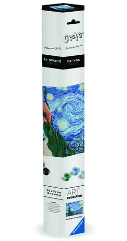 Ravensburger Creart Vincent van Gogh: Sternennacht / Malerei auf Leinwand / ab 8 Jahren