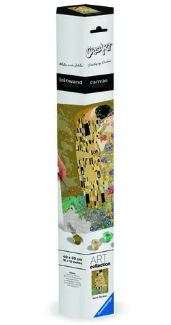 Ravensburger Creart Gustav Klimt: Der Kuss / Gemälde auf Leinwand / ab 8 Jahren