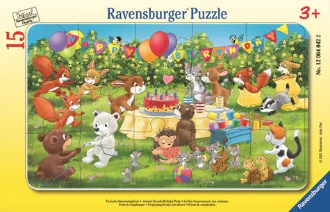 Ravensburger Puzzle: Geburtstagsparty mit Tierfreunden / 15 Teile / ab 3 Jahren