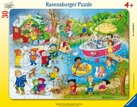 Ravensburger Puzzle: 4 Jahreszeiten am Wasser / 40 Teile / ab 4 Jahren 