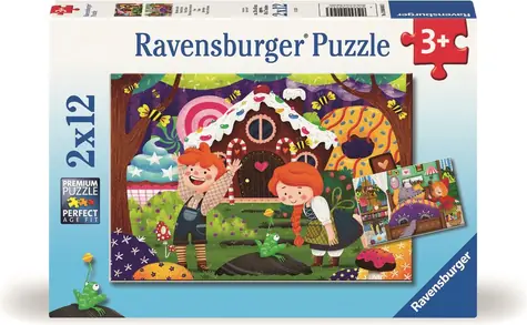 Ravensburger Puzzle: Zauberhafte Märchenwelt / 2x12 Teile / ab 3 Jahren 