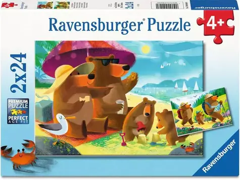 Ravensburger Puzzle: Bärenfamilie auf Reisen / 2x24 / ab 4 Jahren