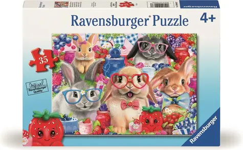 Ravensburger Puzzle: Hasen und Waldfrüchte / 35 Teile / ab 3 Jahren