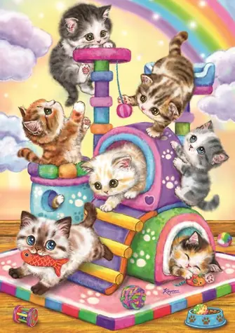 Ravensburger Puzzle: Verspielte Kätzchen / 35 Teile / ab 3 Jahren