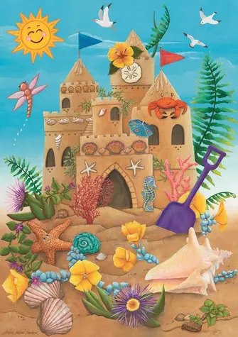 Ravensburger Puzzle: Sandburg unter Sonnenstrahlen / 35 Teile / ab 3 Jahren