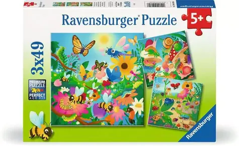 Ravensburger Puzzle: Insektenfreunde / 3x49 Teile / ab 5 Jahren 