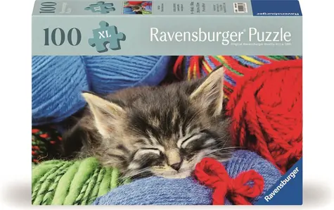 Ravensburger Puzzle: Katze im Ball / 100 Teile / ab 7 Jahren 