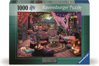 Ravensburger Puzzle: Mein gemütlicher Boho-Rückzugsort / 1000 Teile / ab 14 Jahren